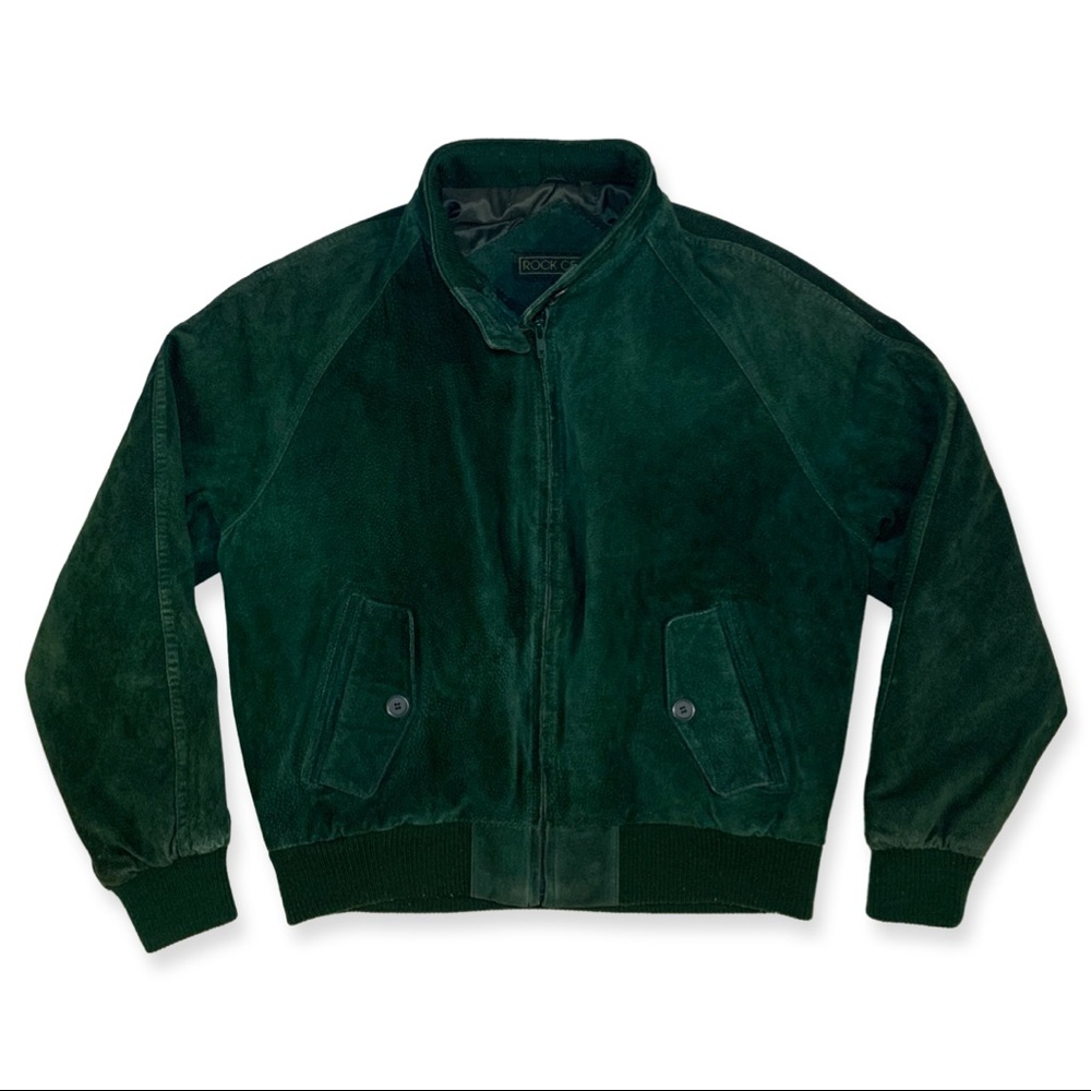 Rock Creek suede leather bomber jacket